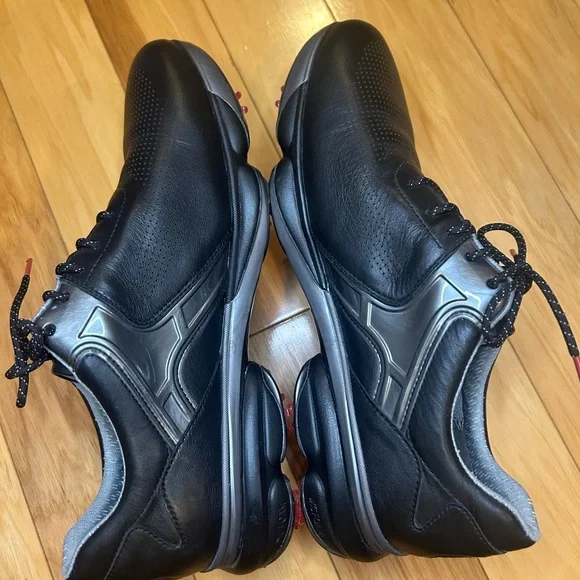 Johnston & Murphy Waterproof Golf XC4 GT2 Luxe-Throat Black Leather Men’s Shoes - Picture 7 of 15